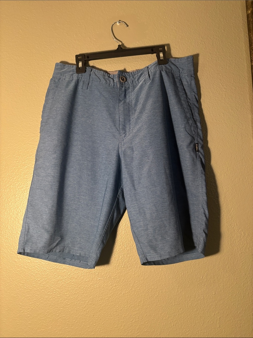O'Neill Hybrid Men's Sky Blue Flat-Front Casual Shorts
